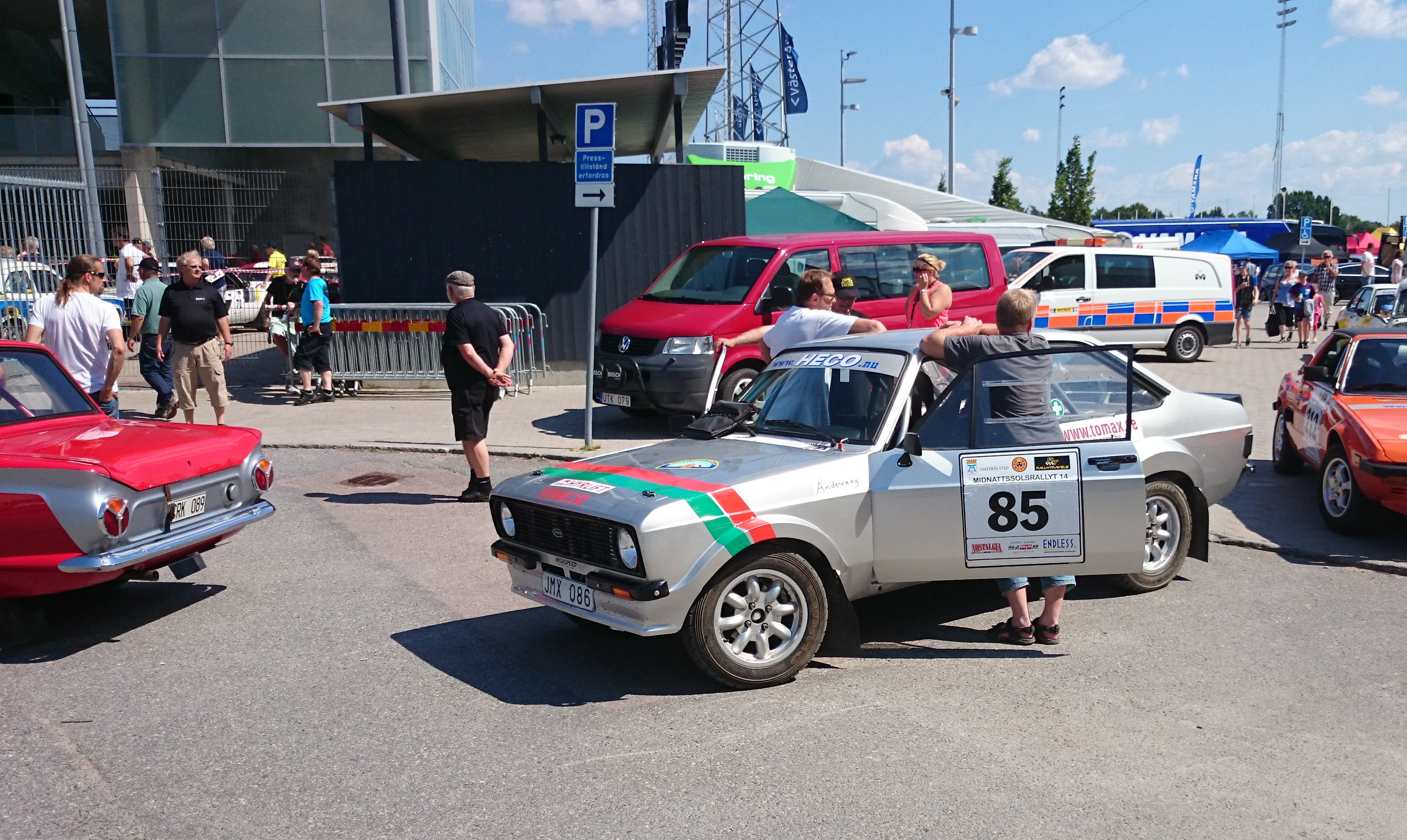 Snskyffel hjlper Stig Andervang i Midnattssolsrallyt